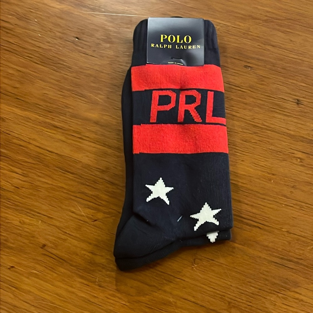Polo Ralph Lauren American Star Socks new 1992 PRL fits Mens shoe 6-12.5